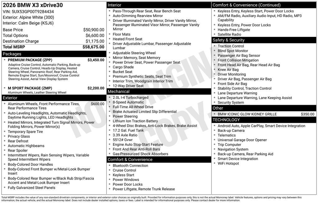 2026 BMW X3 30 xDrive San Clemente CA