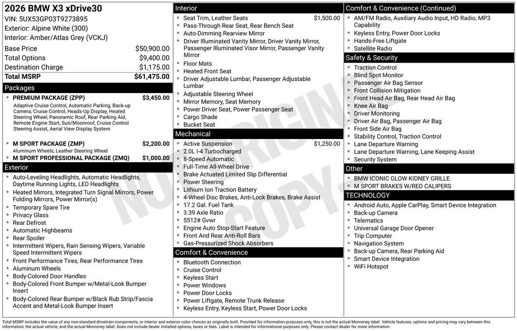 2026 BMW X3 30 xDrive San Clemente CA