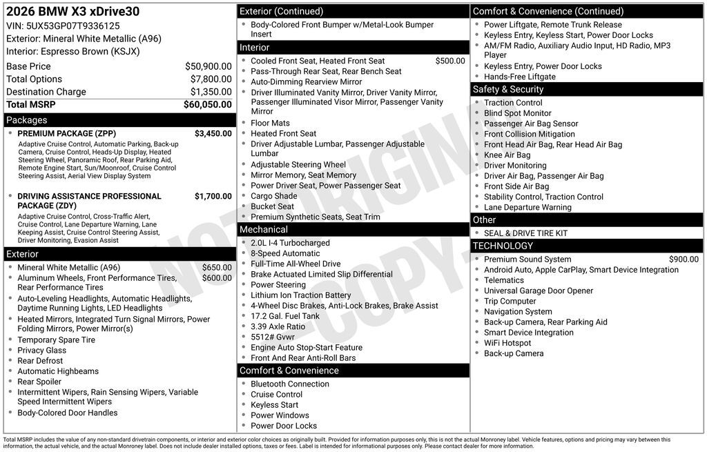 2026 BMW X3 30 xDrive San Clemente CA