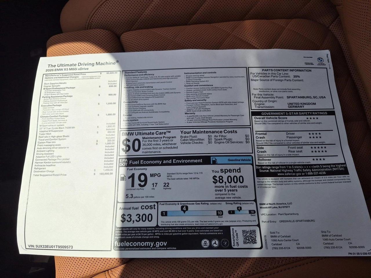 2026 BMW X5 M60i Roseville CA