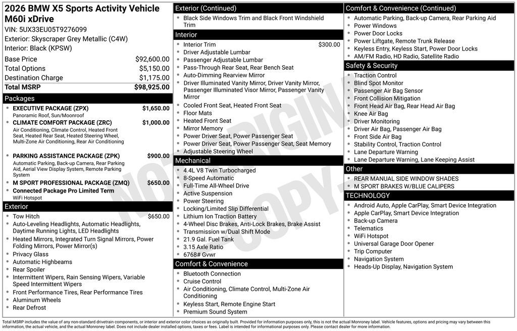 2026 BMW X5 M60i San Clemente CA