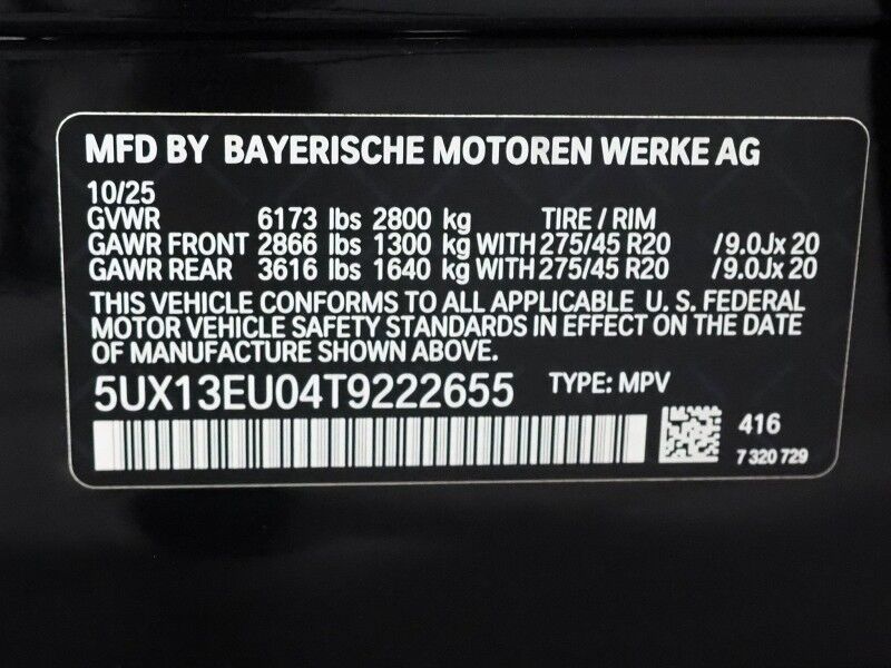 2026 BMW X5 sDrive40i *M SPORT, EXECUTIVE PKG, DRIVING ASSIST PRO, HEADS-UP DISPLAY, NAVIGATION, ADAPTIVE CRUISE, SAFETY ALERTS, 360 CAMERAS, PANO SKY LOUNGE ROOF, CLIMATE/MULTI-CONTOUR SEATS, HEATED STEERING, HARMAN/KARDON, WIRELESS CHARGING Round Rock TX