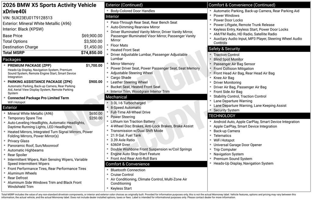 2026 BMW X5 xDrive40i San Clemente CA