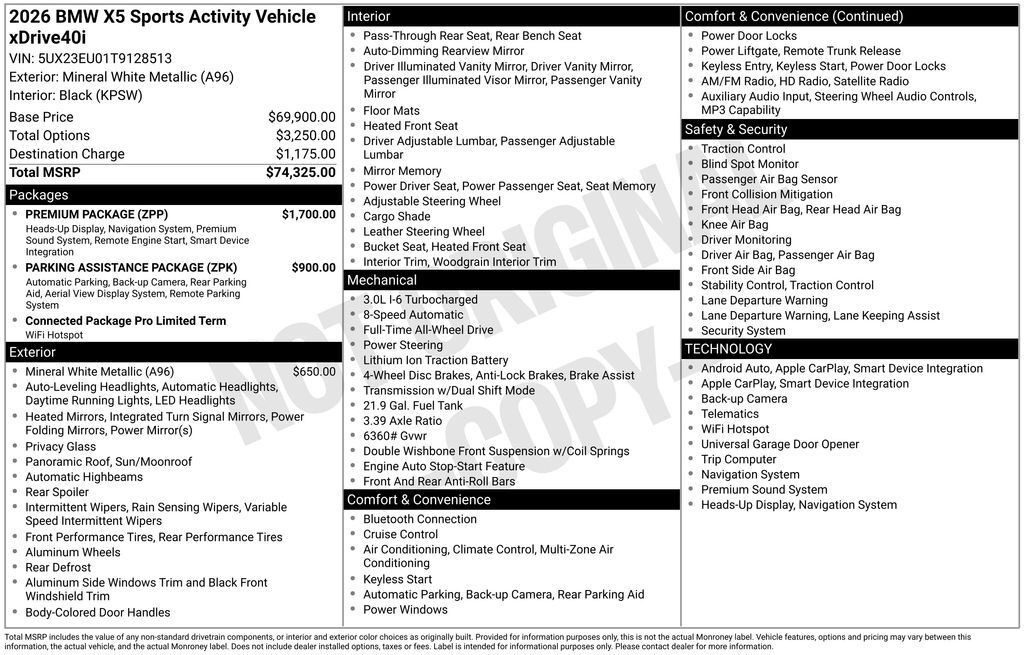 2026 BMW X5 xDrive40i San Clemente CA