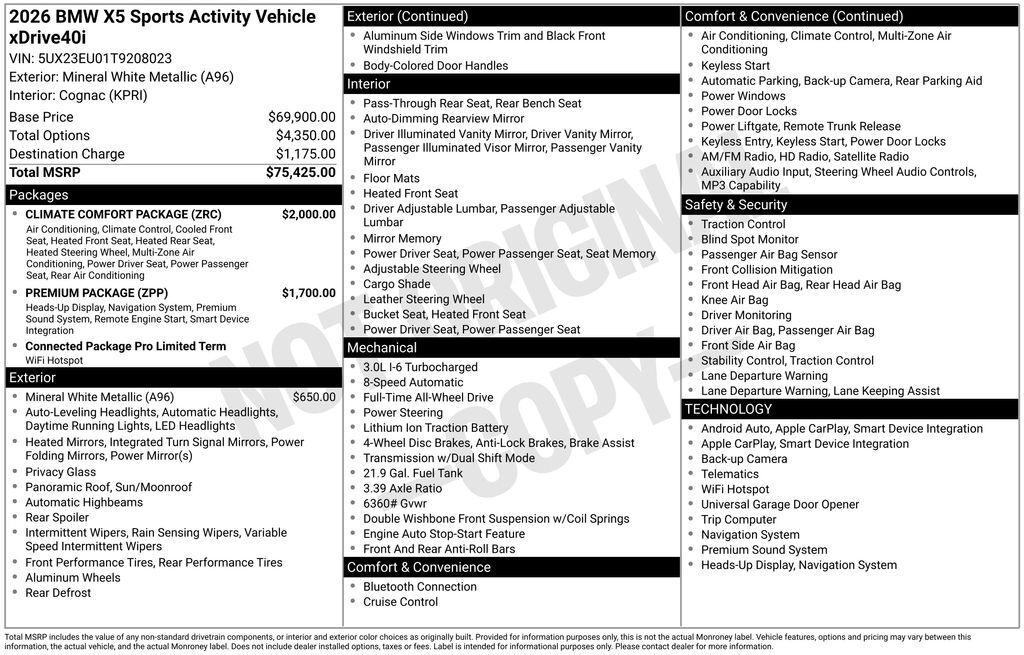 2026 BMW X5 xDrive40i San Clemente CA