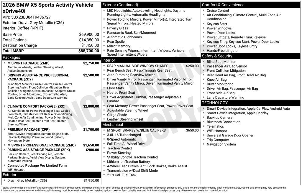 2026 BMW X5 xDrive40i San Clemente CA