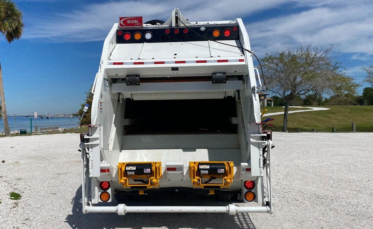 2026 Battle Motors LET2 28 yard Pac-Tech Rear Loader Garbage Truck Tampa FL