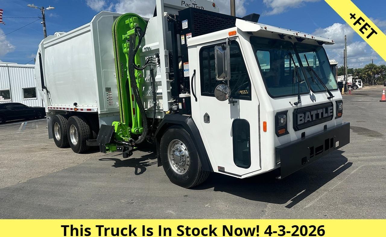 2026 Battle Motors RAIDER 28/31 yard Pac Tech Raptor Z Side Loader Garbage Truck