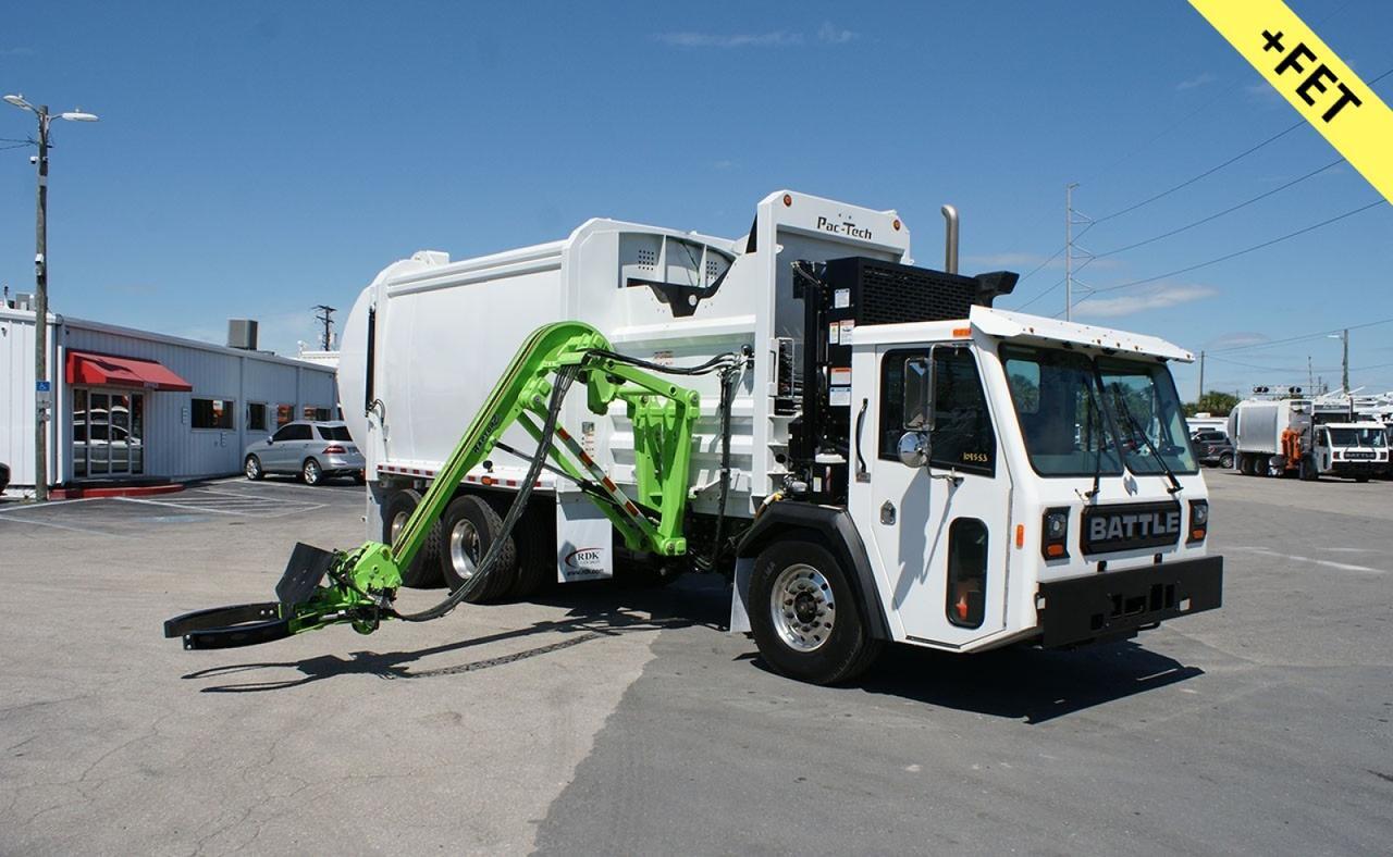 2026 Battle Motors RAIDER 28/31 yard Pac Tech Raptor Z Side Loader Garbage Truck