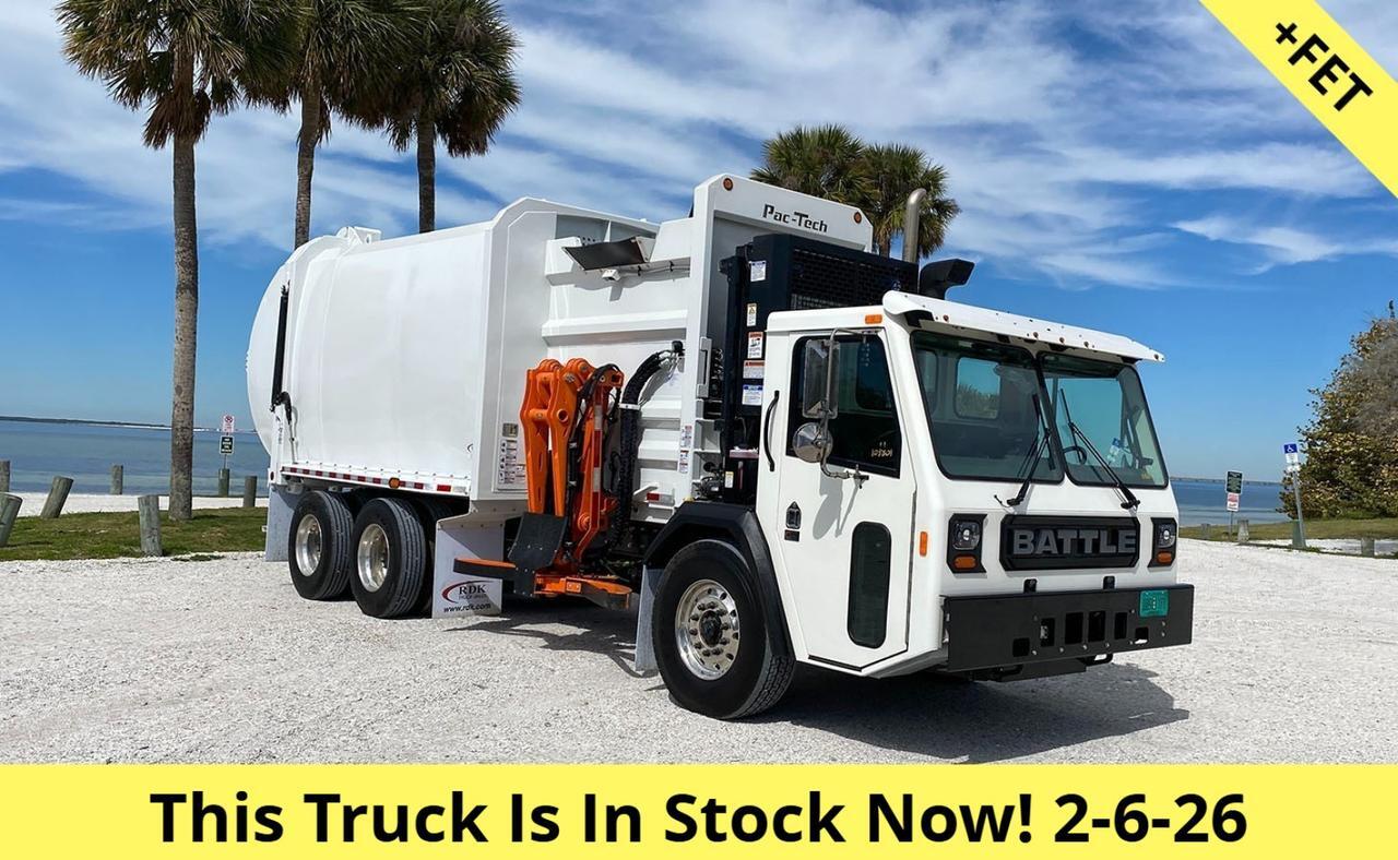 2026 Battle Motors RAIDER 28/31 yard Pac Tech Raptor Z Side Loader Garbage Truck