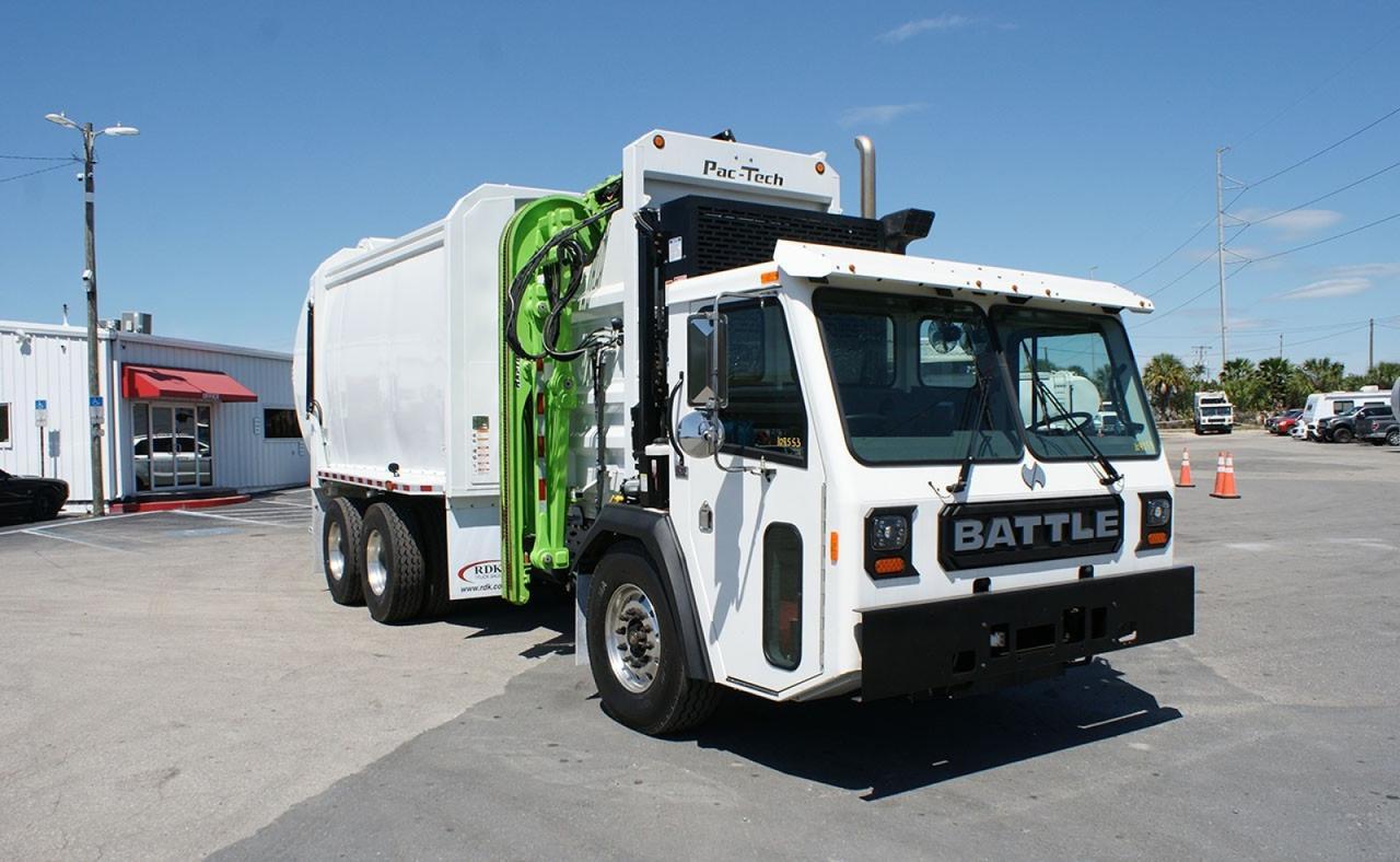 2026 Battle Motors RAIDER 28/31 yard Pac Tech Raptor Z Side Loader Garbage Truck Tampa FL