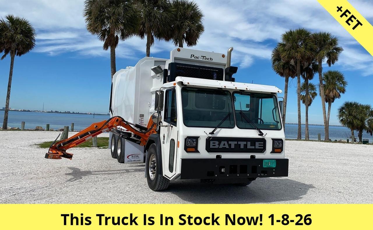 2026 Battle Motors RAIDER 28/31 yard Pac Tech Side Loader Garbage Truck