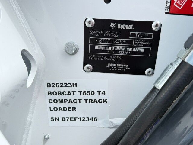 2026 Bobcat T650 T4 Compact Track Loader Homestead FL