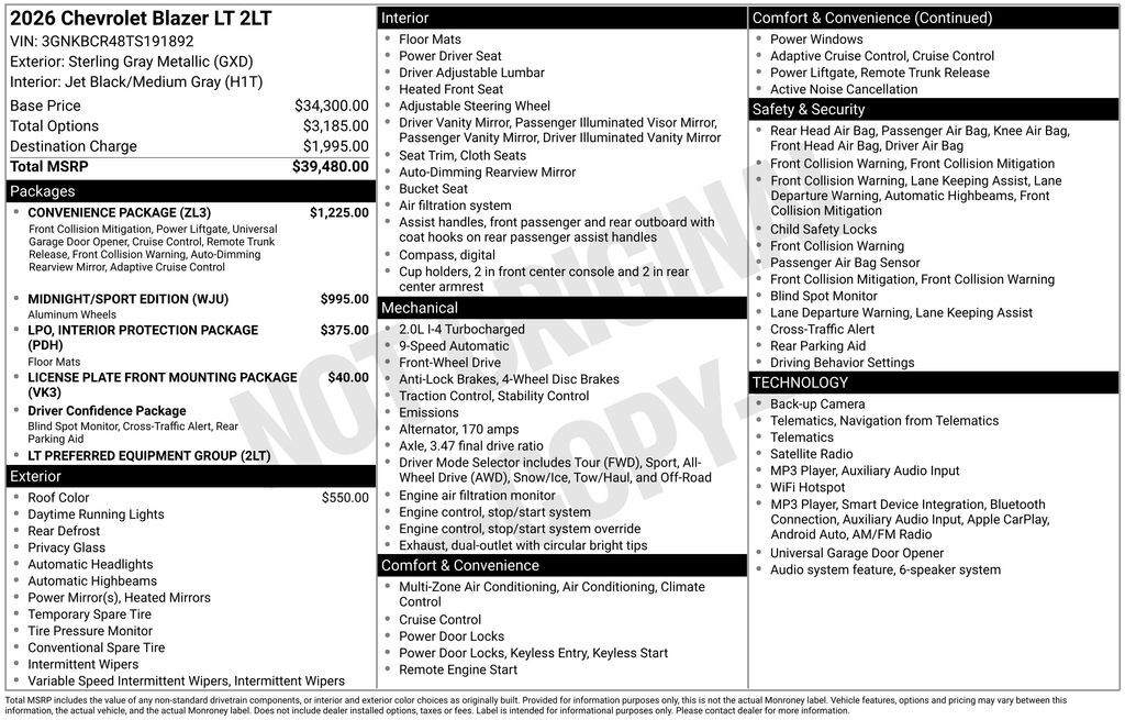 2026 Chevrolet Blazer LT Commerce GA