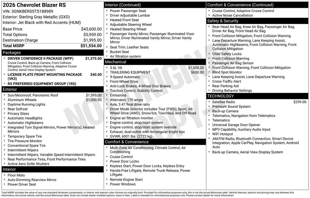 2026 Chevrolet Blazer RS Commerce GA