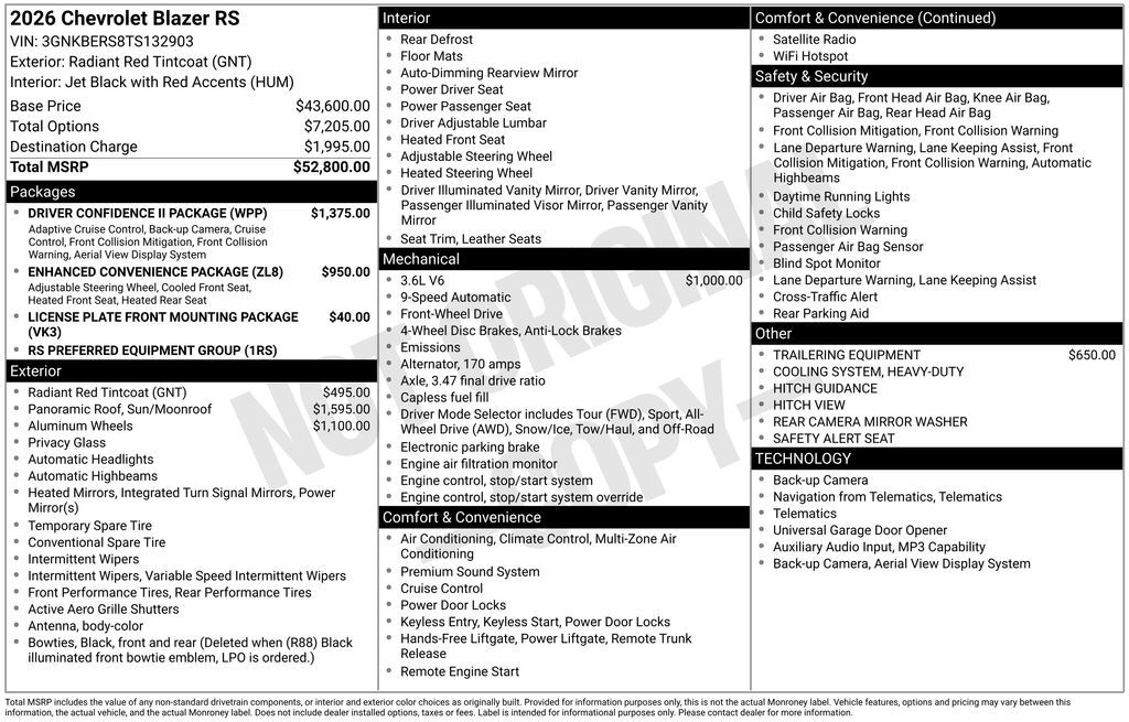 2026 Chevrolet Blazer RS Commerce GA