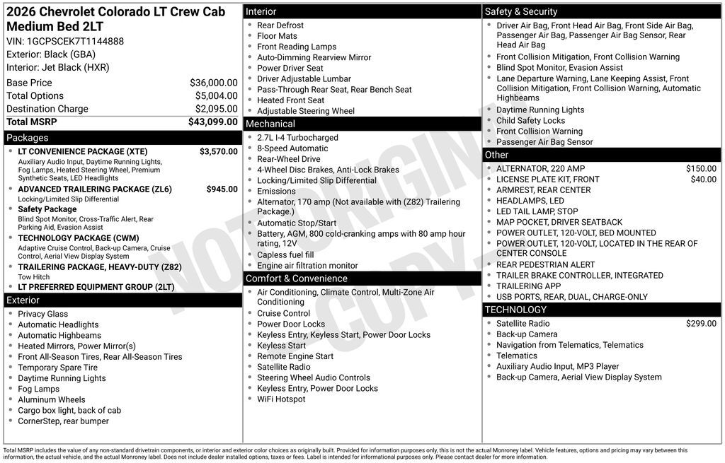 2026 Chevrolet Colorado LT Commerce GA