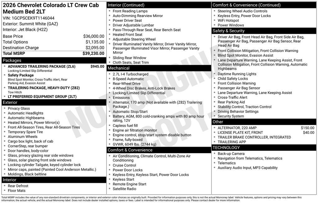 2026 Chevrolet Colorado LT Commerce GA