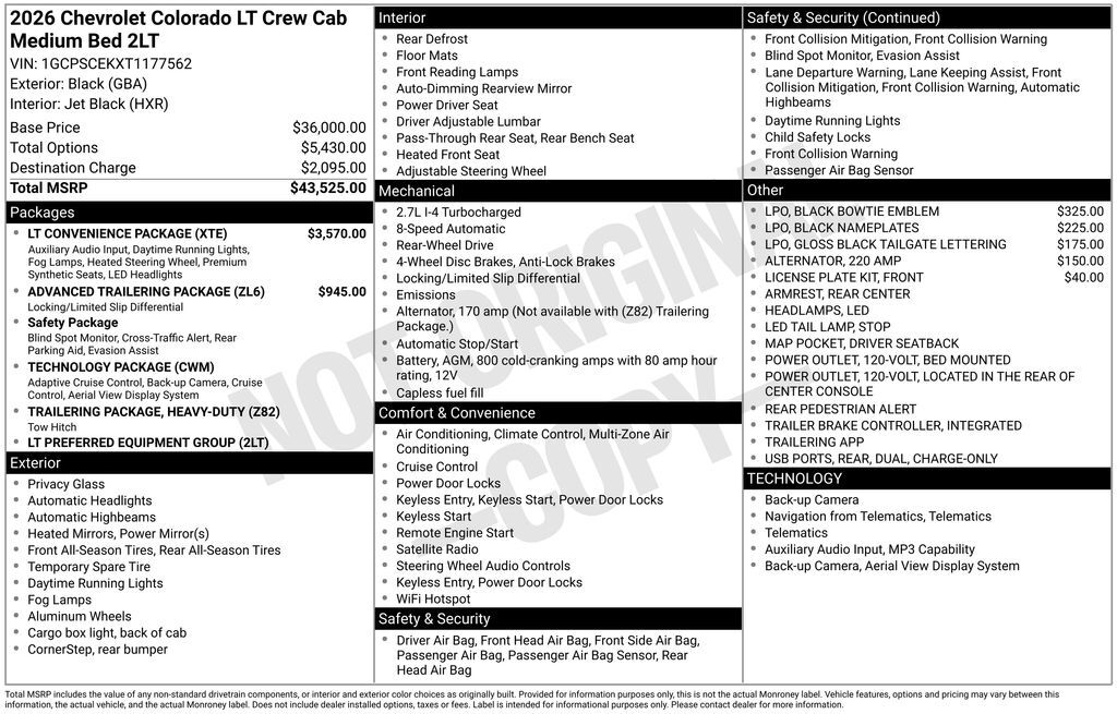 2026 Chevrolet Colorado LT Commerce GA