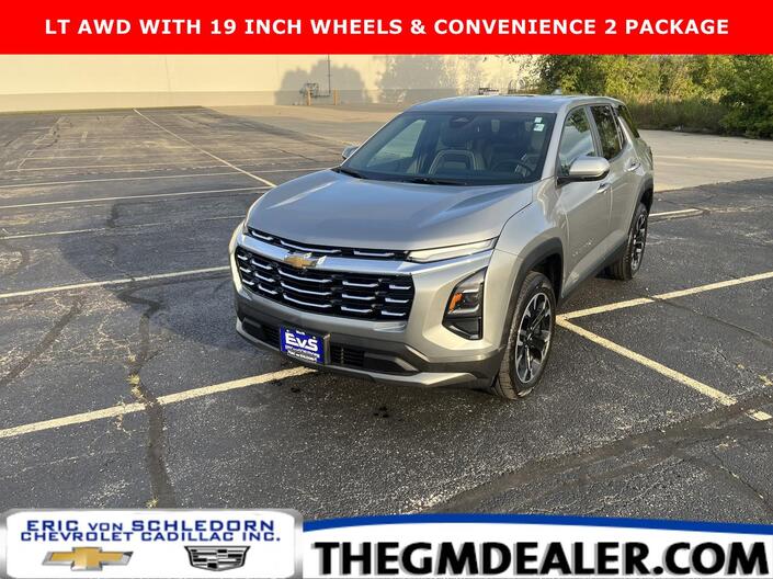 2026 Chevrolet Equinox LT AWD Convenience2Pkg w/AdaptiveCruise 19s 8-WayPwrDrvrSeat HtdEvotexSeats AutosensePowerLiftgate Milwaukee WI