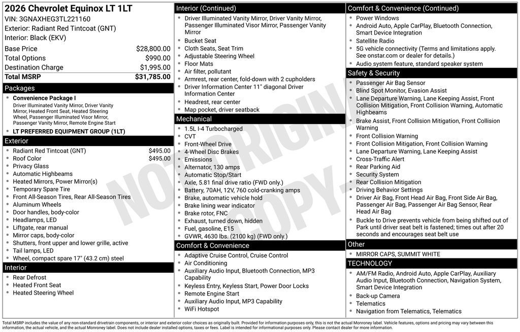 2026 Chevrolet Equinox LT Commerce GA