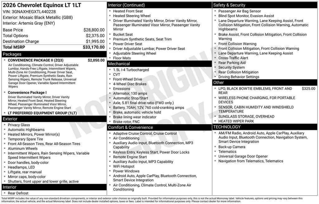 2026 Chevrolet Equinox LT Commerce GA