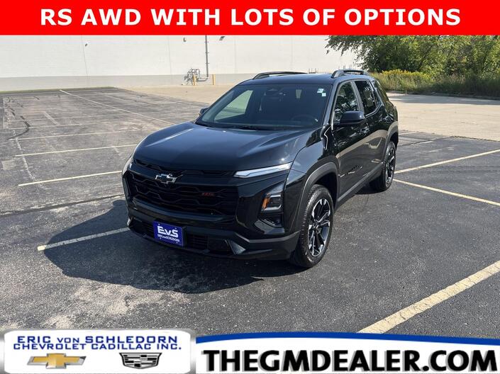 2026 Chevrolet Equinox RS AWD Safety&Technology Conv3Pkgs w/AdptvCrz HtdCldMemLthr FogLamps RrCamMirror HD-SrrndVsn Milwaukee WI