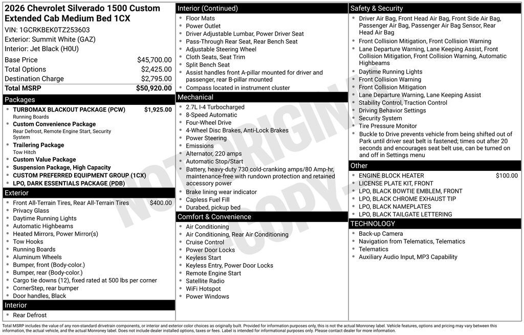 2026 Chevrolet Silverado 1500 Custom Commerce GA