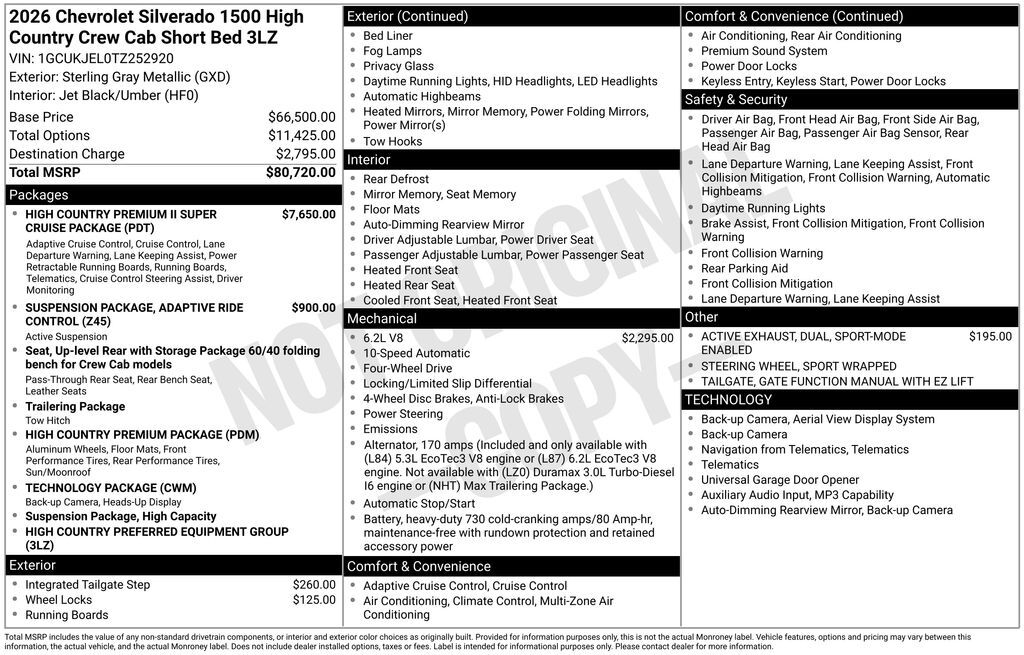 2026 Chevrolet Silverado 1500 High Country Commerce GA
