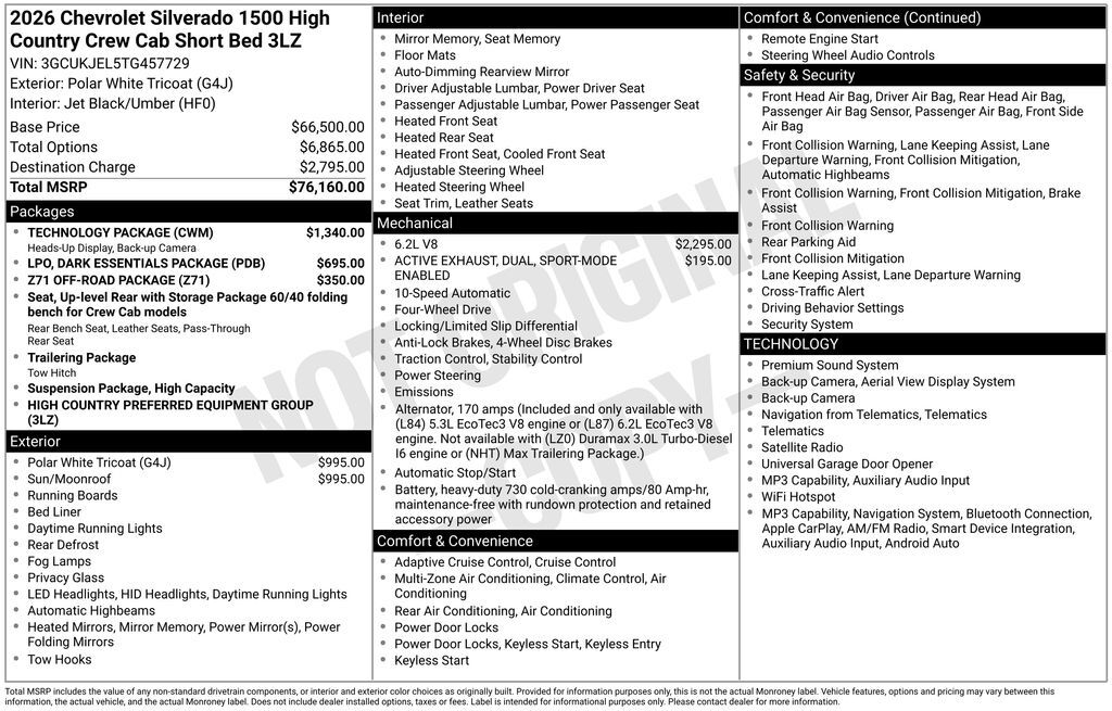 2026 Chevrolet Silverado 1500 High Country Commerce GA
