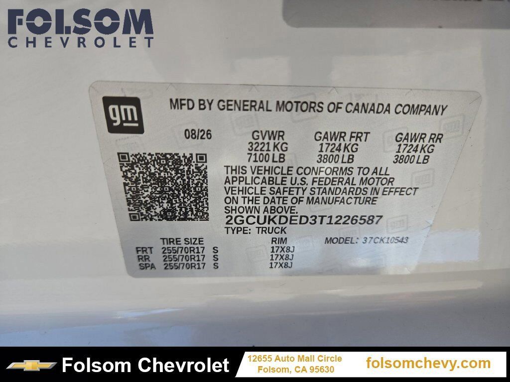 2026 Chevrolet Silverado 1500 LT Folsom CA