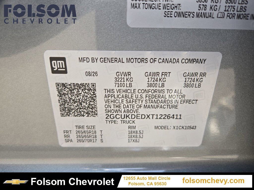 2026 Chevrolet Silverado 1500 LT Folsom CA