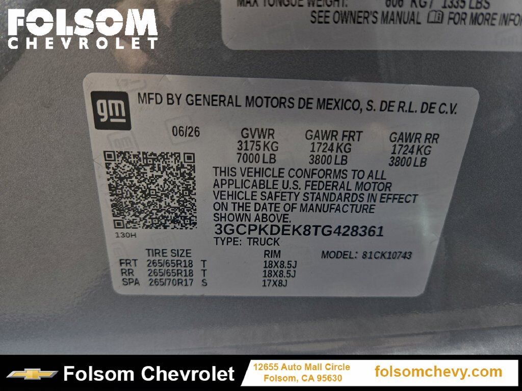 2026 Chevrolet Silverado 1500 LT Folsom CA