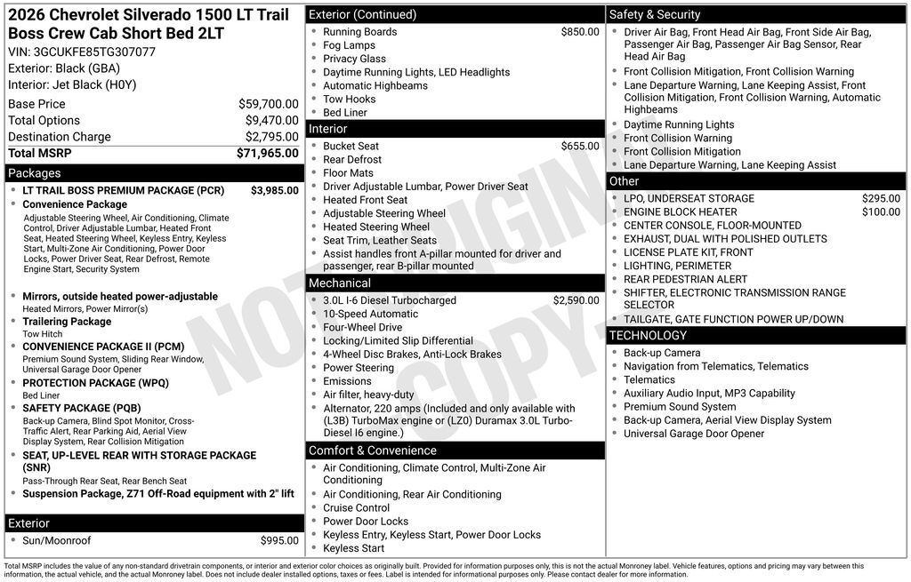 2026 Chevrolet Silverado 1500 LT Trail Boss Commerce GA