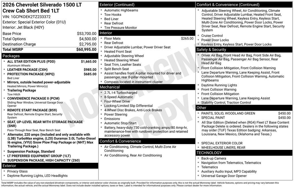 2026 Chevrolet Silverado 1500 LT Commerce GA