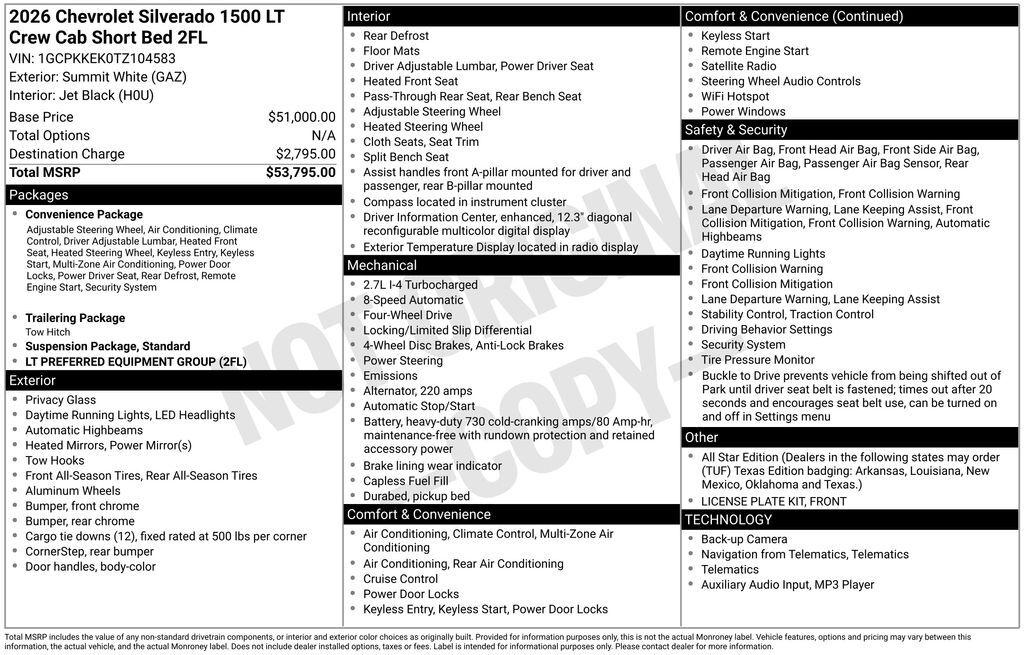 2026 Chevrolet Silverado 1500 LT Commerce GA