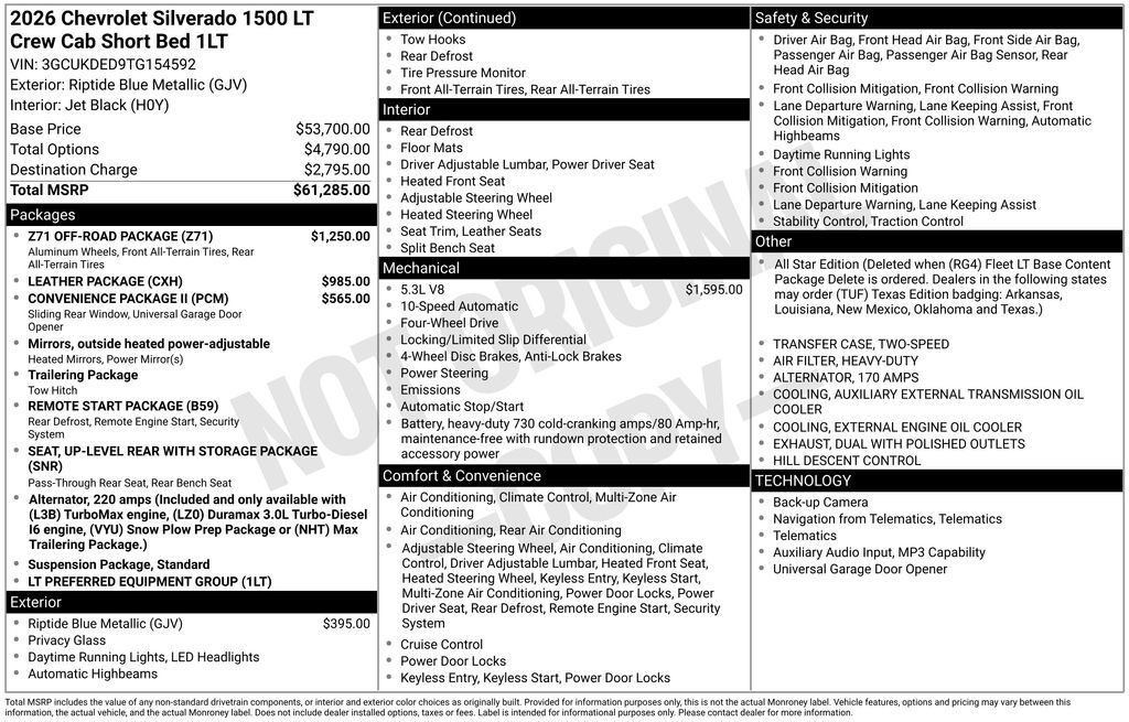 2026 Chevrolet Silverado 1500 LT Commerce GA