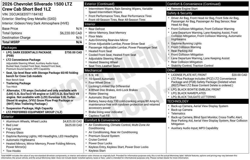 2026 Chevrolet Silverado 1500 LTZ Commerce GA