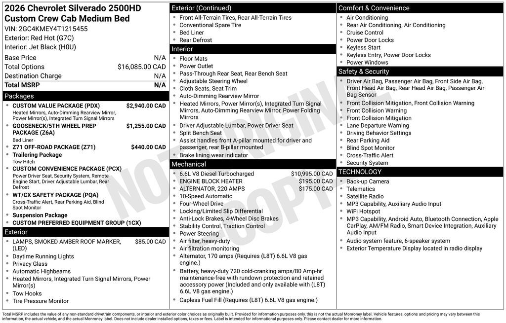 2026 Chevrolet Silverado 2500HD Custom Commerce GA