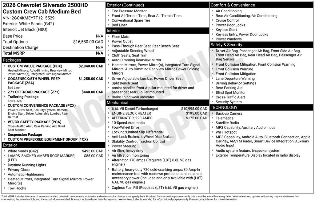2026 Chevrolet Silverado 2500HD Custom Commerce GA