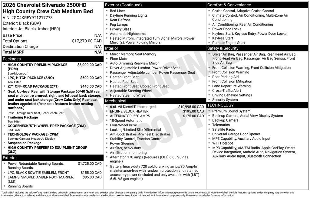 2026 Chevrolet Silverado 2500HD High Country Commerce GA