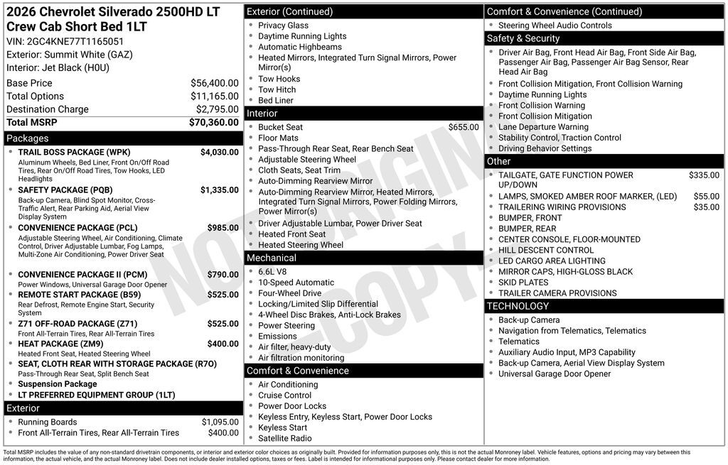 2026 Chevrolet Silverado 2500HD LT Commerce GA