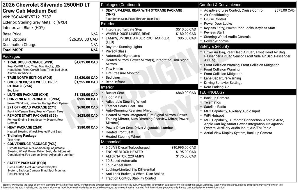 2026 Chevrolet Silverado 2500HD LT Commerce GA