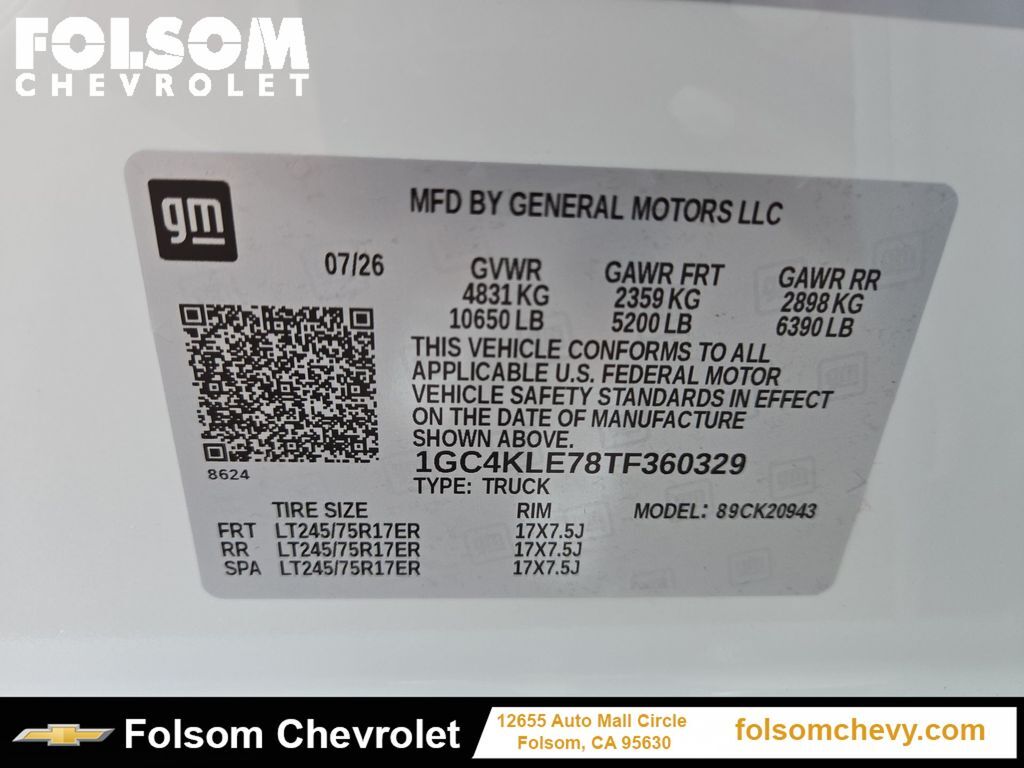 2026 Chevrolet Silverado 2500HD Work Truck Folsom CA