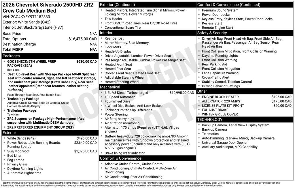 2026 Chevrolet Silverado 2500HD ZR2 Commerce GA