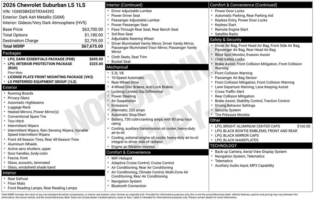 2026 Chevrolet Suburban LS Commerce GA