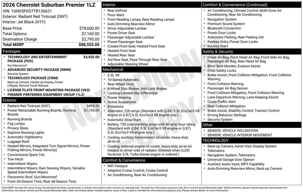 2026 Chevrolet Suburban Premier Commerce GA