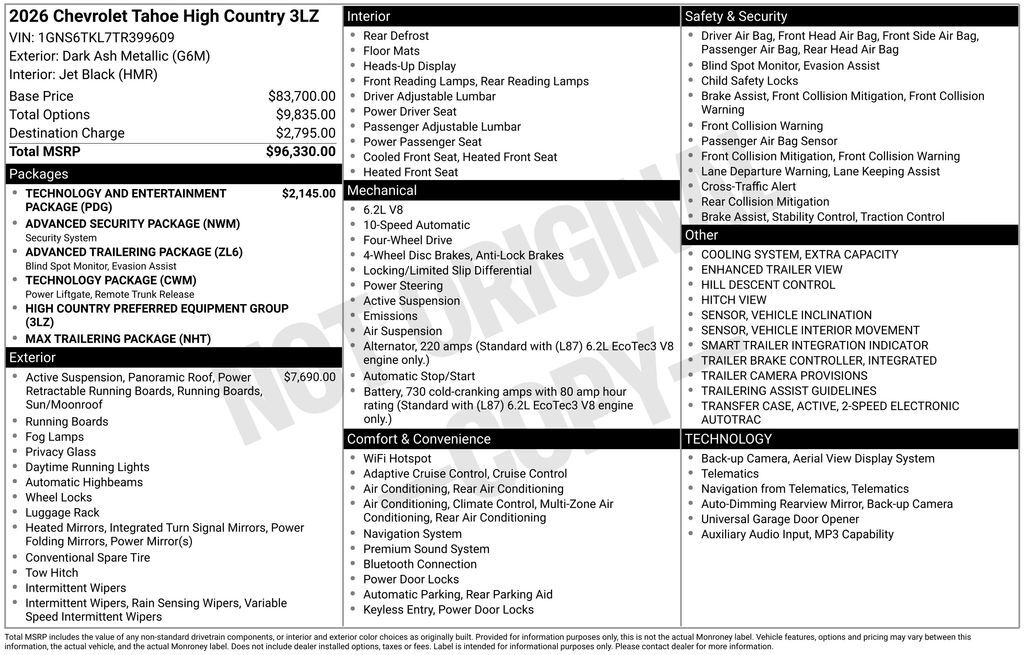 2026 Chevrolet Tahoe High Country Commerce GA