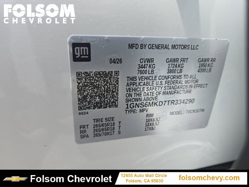 2026 Chevrolet Tahoe LS Folsom CA
