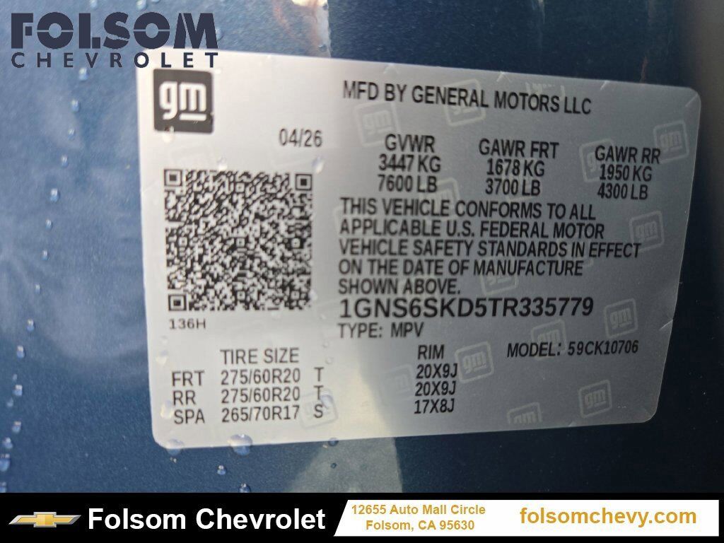 2026 Chevrolet Tahoe Premier Folsom CA